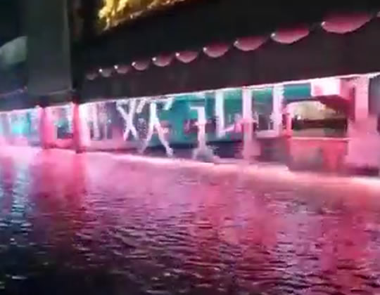 中国轻纺城“水韵纺都”160米数码水帘工程
