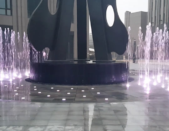 上海大华虎城C地块音乐旱喷工程